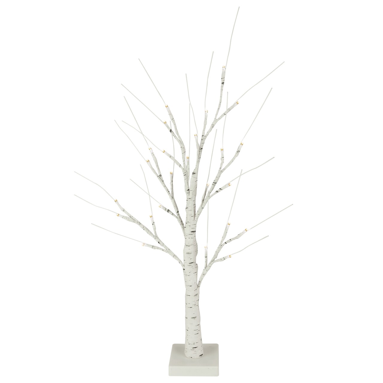 Northlight LED Lighted Birch Twig Christmas Tree - 24" -White - Warm White
